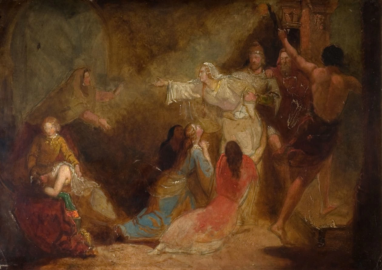 Elgiva sequestrata per ordine dell'arcivescovo Odo, 1847